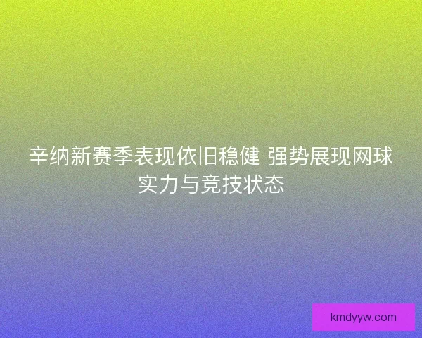 辛纳新赛季表现依旧稳健 强势展现网球实力与竞技状态 辛纳新赛季表现依旧稳健 强势展现网球实力与竞技状态